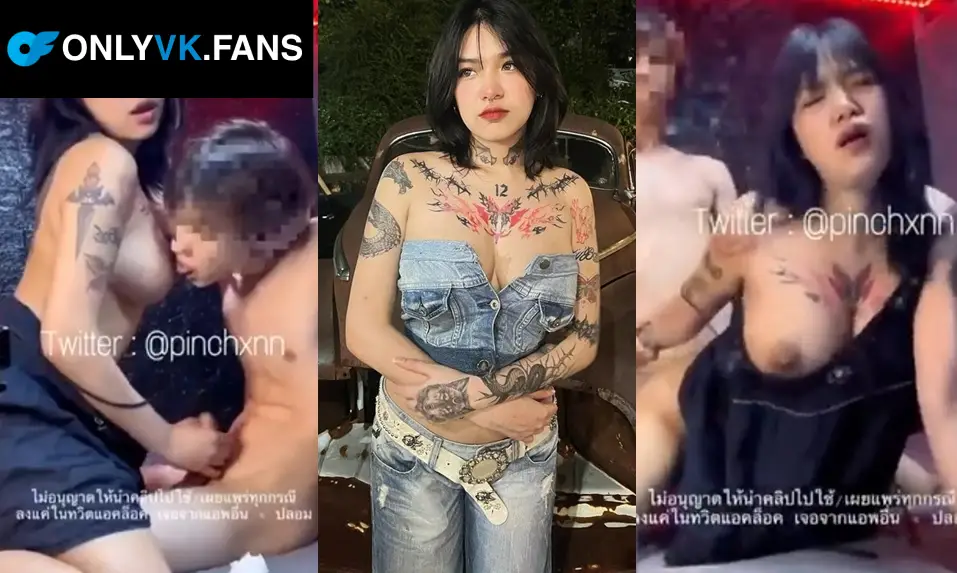 คลิปหลุด onlyfans vk Onlyโอลี่แฟน น้องปิ่น pinchxnn สาวอวบสักลายทรงซ้อ ตั้งกล้องหน้ากระจก ให้ผัวยกซดหีจนน้ำเยิ้ม ก่อนจะกระหน่ำแทงหีท่าหมาจนน้ำแตกใน